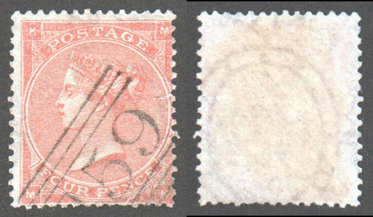 Great Britain Scott 34 Used Plate 3 - MK (P) - Click Image to Close